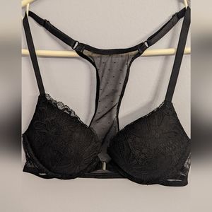 Never worn Victoria's Secret Lacy Racerback Push-up Bra 32B